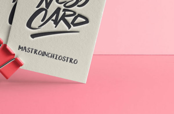 MASTROiNCHIOSTRO buisiness cards biglietti visita letterpress