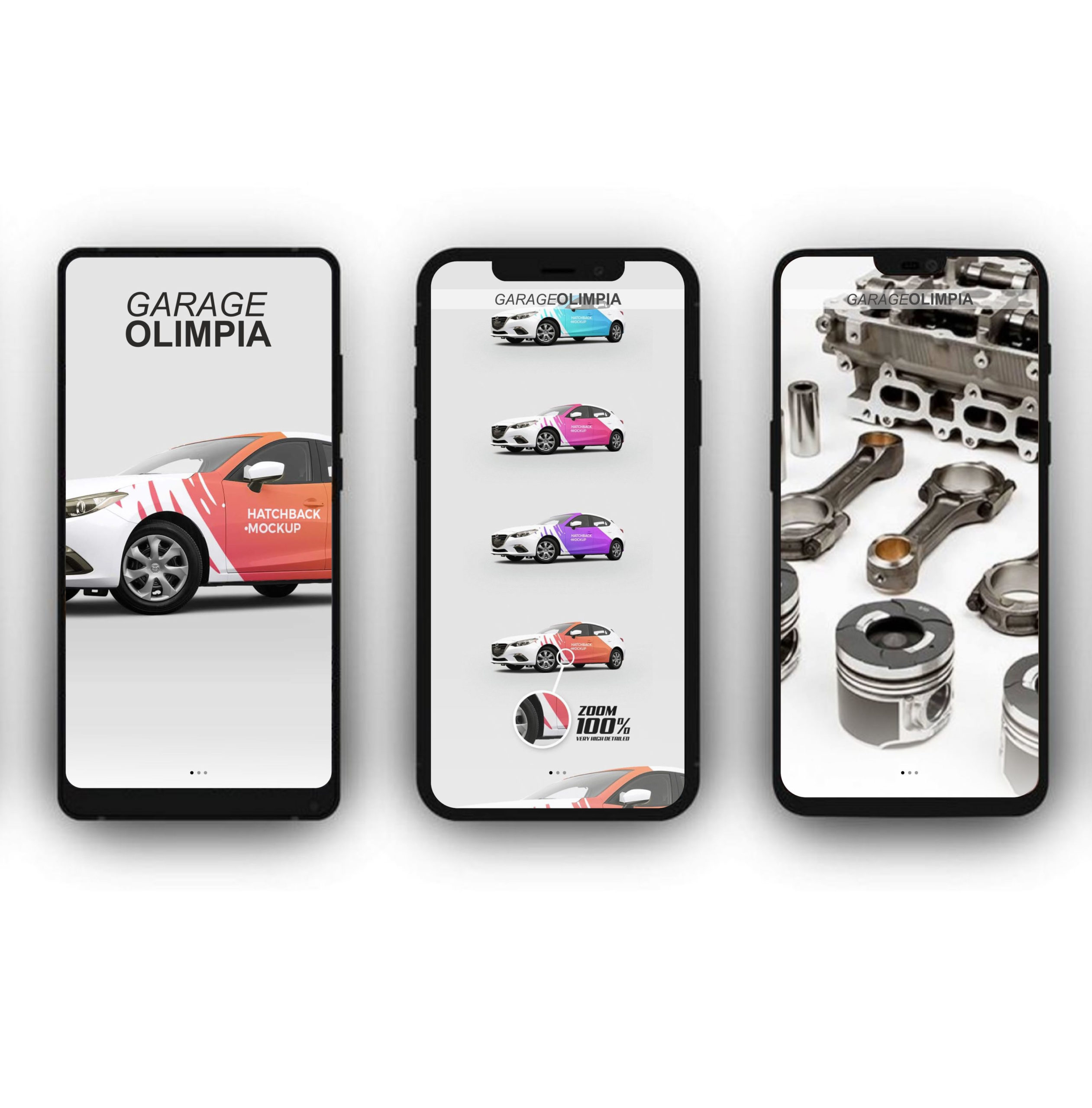Web site for GARAGE OLIMPIA in ROME
