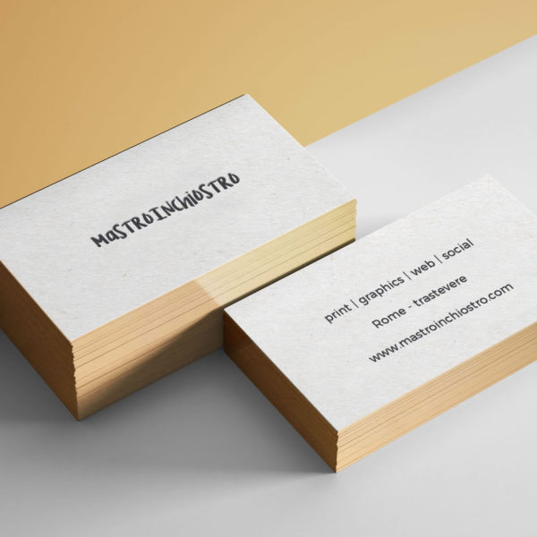 MASTROiNCHIOSTRO buisiness cards biglietti visita letterpress brodercoloers labbratura