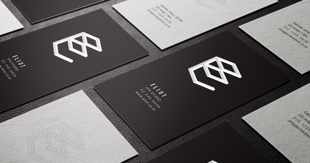 MASTROiNCHIOSTRO business cards hotfoil print black paper, white print