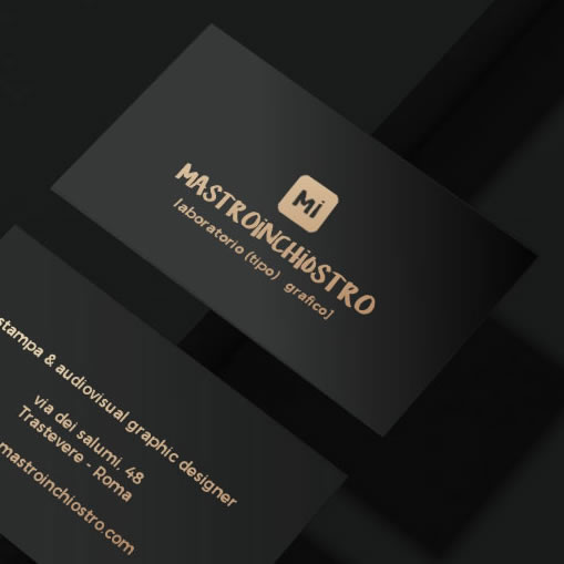 blackpaper_hotfoilprint_MASTROiNCHIOSTRO_03 business cards black paper - stampa hotfoil | MASTROiNCHIOSTRO