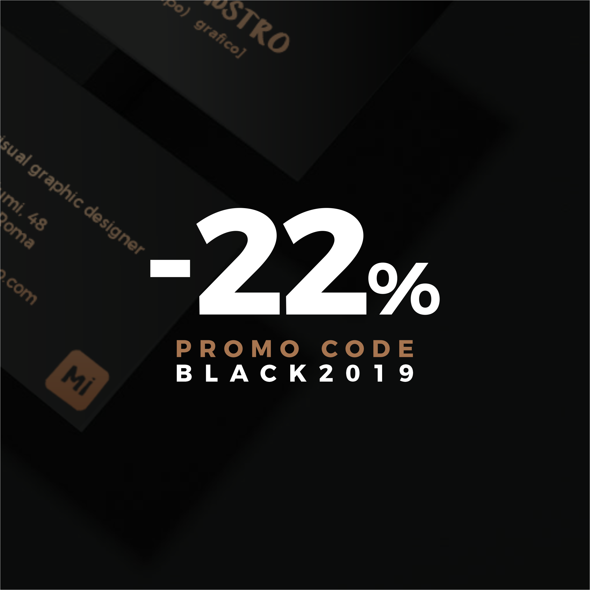 black week and black friday | business cards black paper - stampa hotfoil | MASTROiNCHIOSTRO
