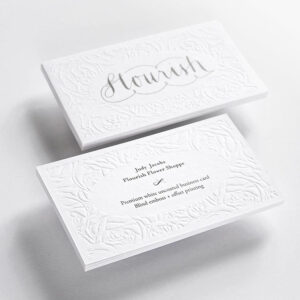 embossing business cards stampa a secco mastroinchiostro