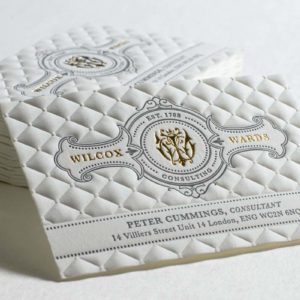 embossing e debossing - stmapa a secco biglietti da visita | MASTROiNCHIOSTRO