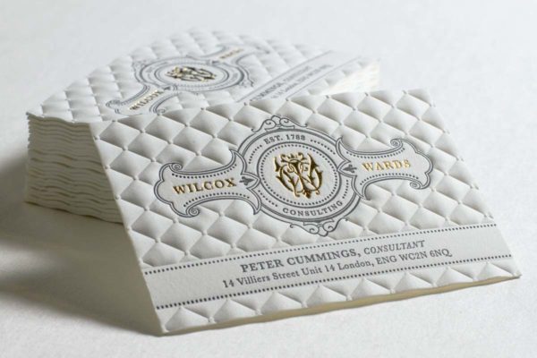 embossing e debossing - stmapa a secco biglietti da visita | MASTROiNCHIOSTRO