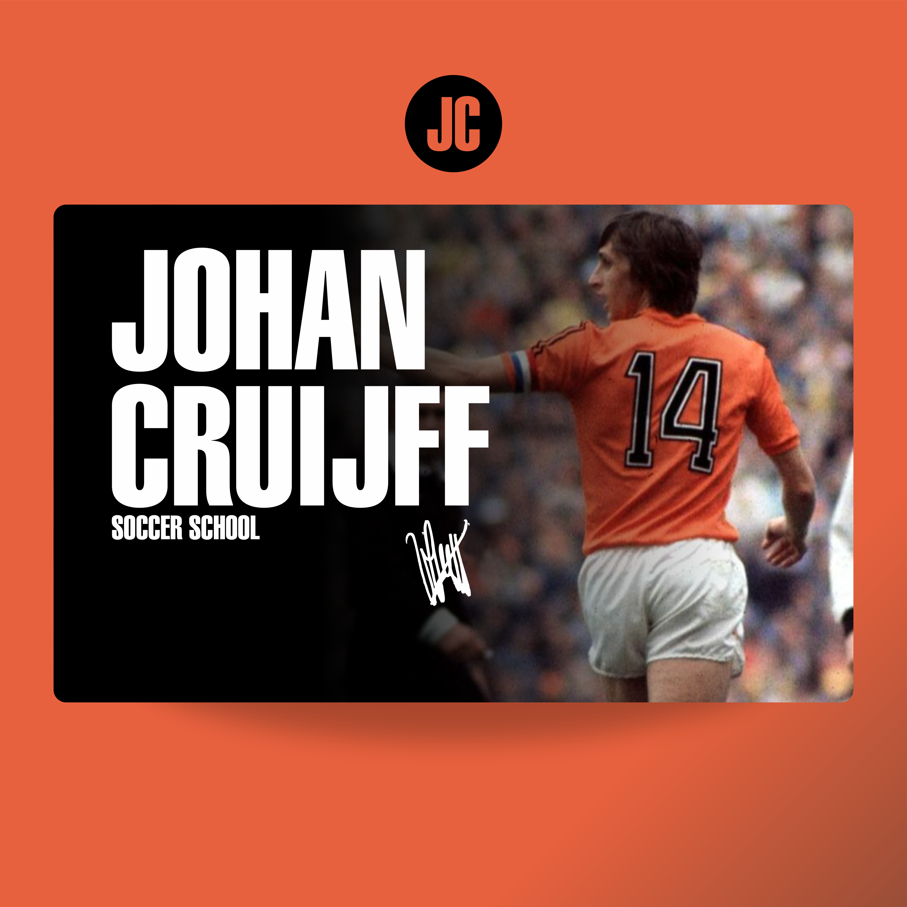 Johan Cruijff Soccer School | MASTROiNCHIOSTRO web site - brand logo Johan Cruijff Soccer School | MASTROiNCHIOSTRO web site - brand logo