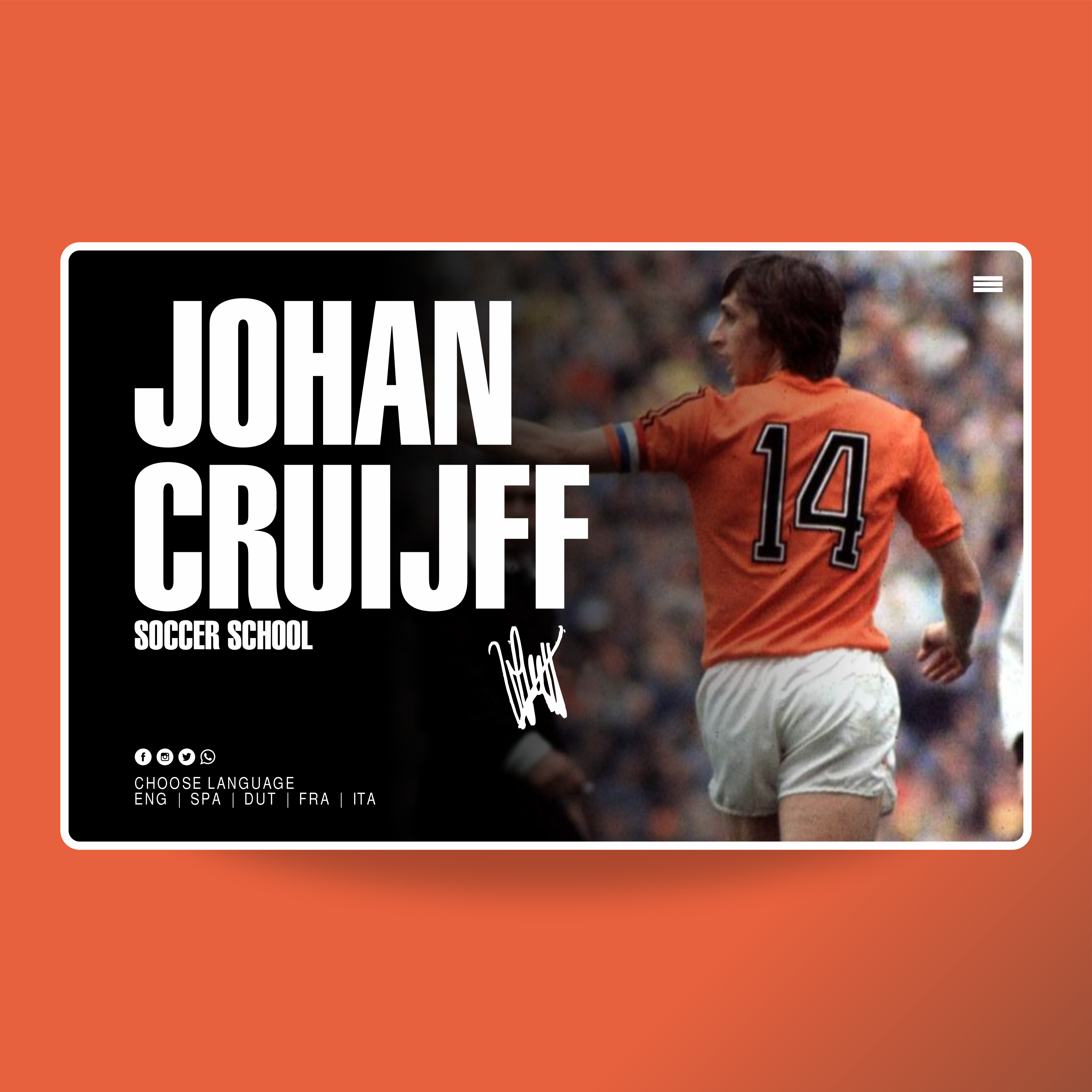Johan Cruijff Soccer School | MASTROiNCHIOSTRO web site - brand logo