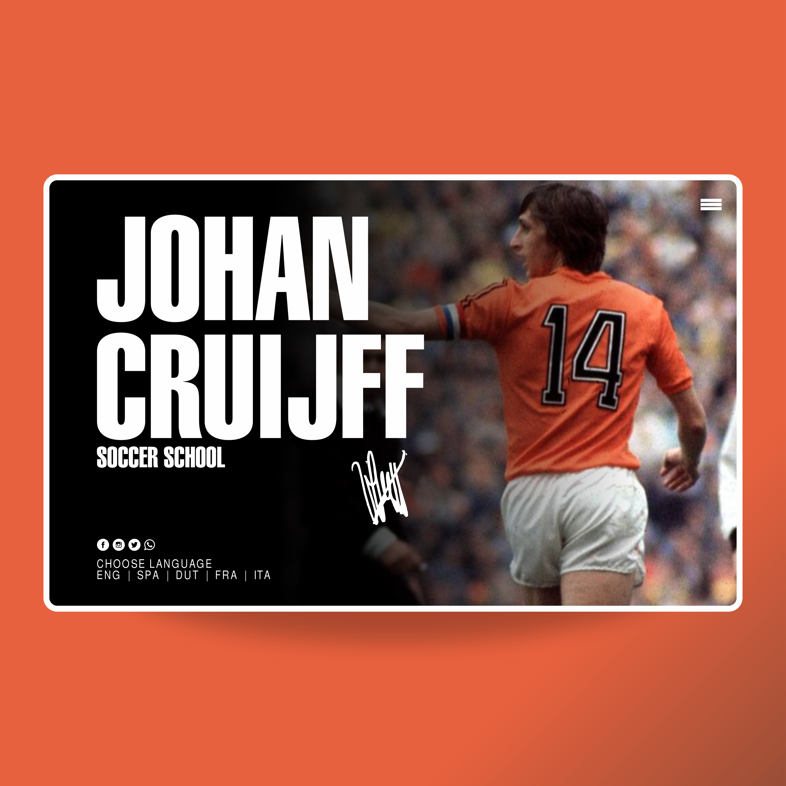 Johan Cruijff Soccer School | MASTROiNCHIOSTRO web site - brand logo Johan Cruijff Soccer School | MASTROiNCHIOSTRO web site - brand logo