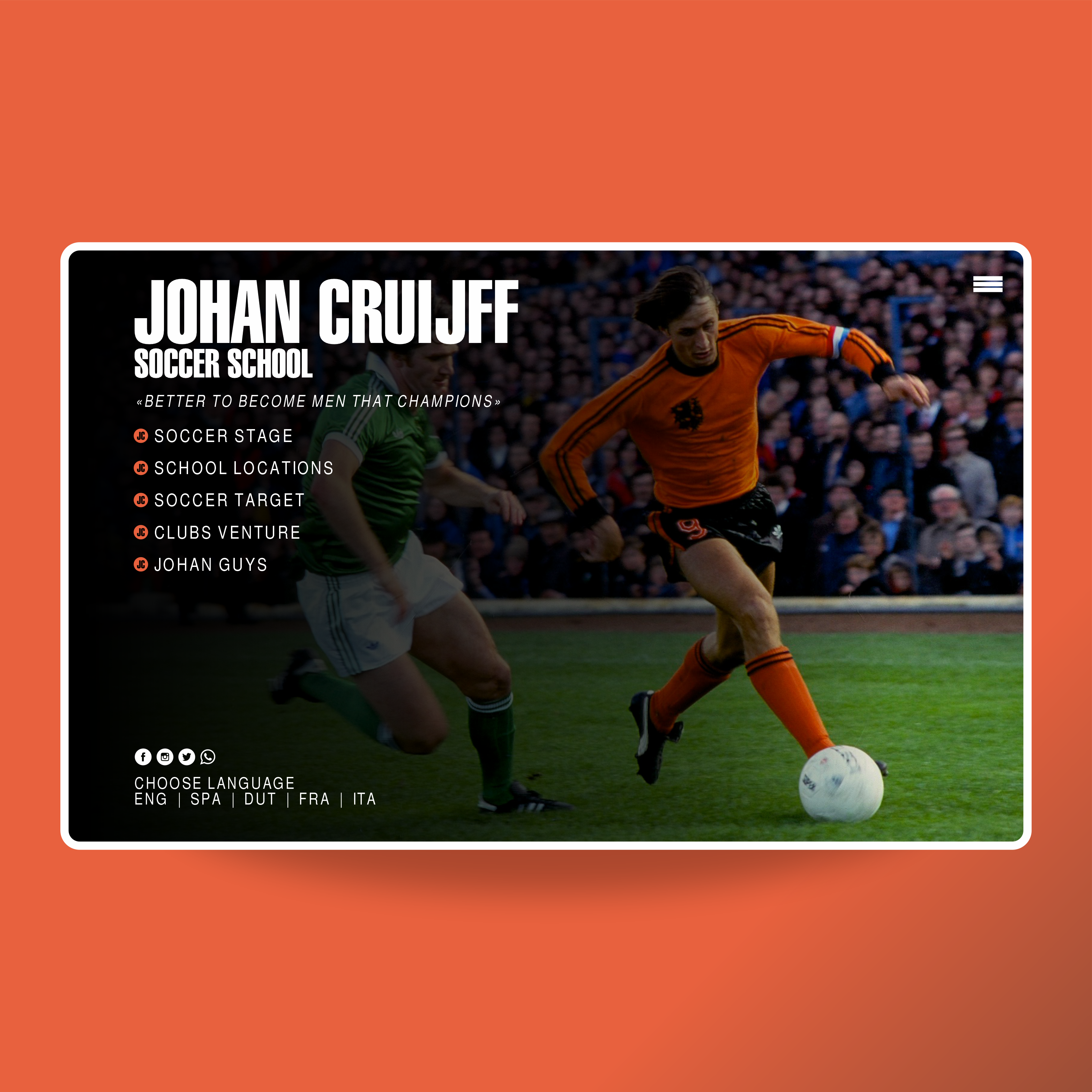 Johan Cruijff Soccer School | MASTROiNCHIOSTRO web site - brand logo