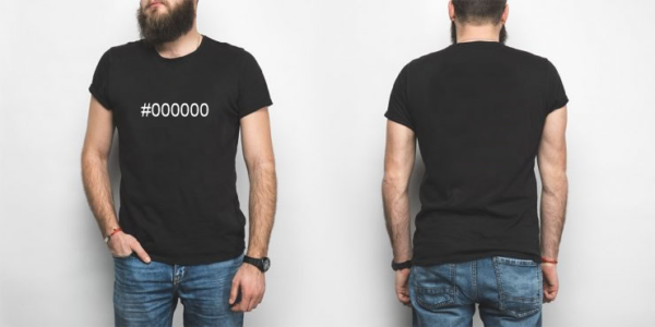 000000 blank exadecimal color thirt MASTROiNCHIOSTRO