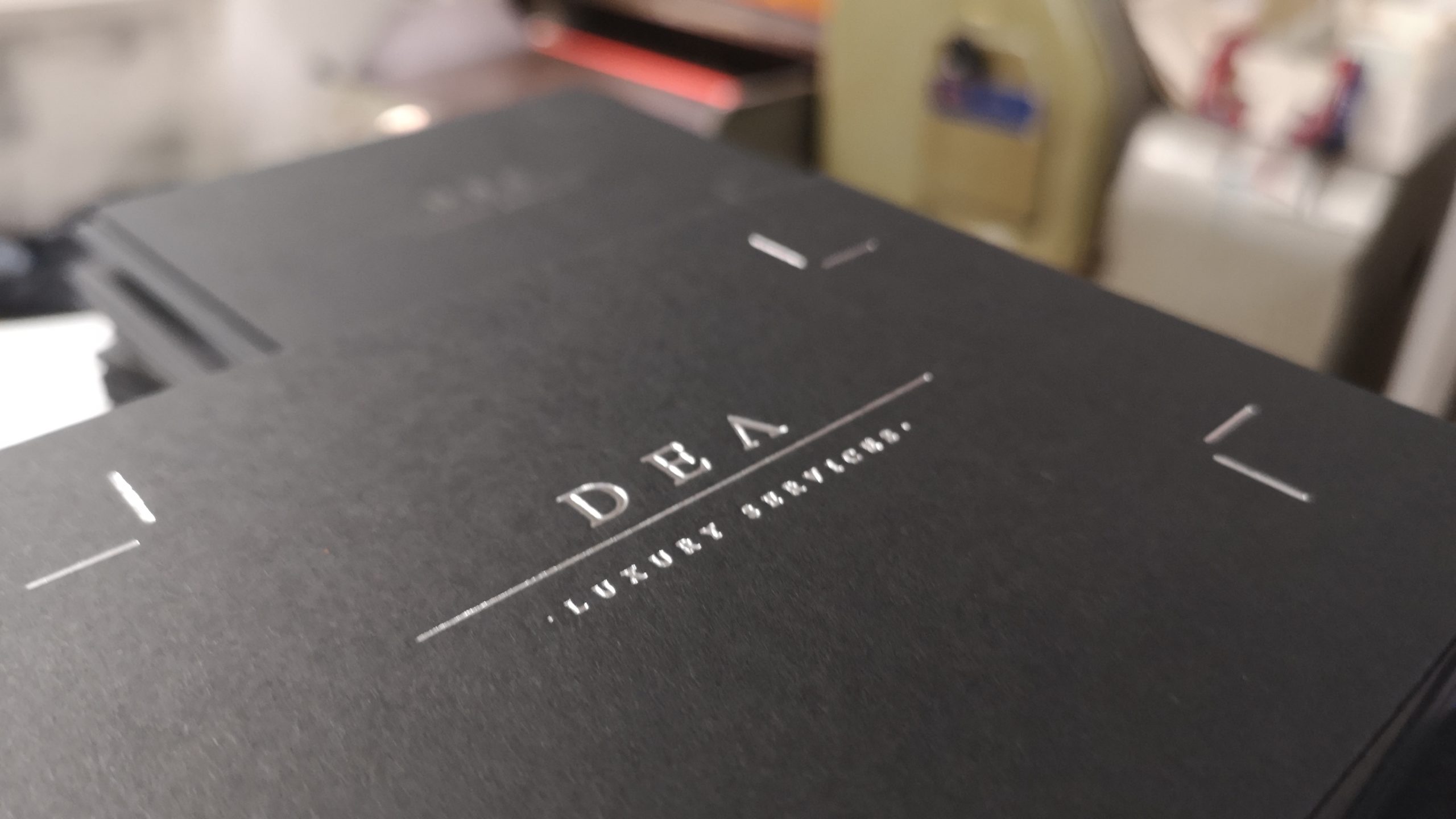 Dea Luxury Service business cards | MASTROiNCHIOSTRO [stampa a caldo hotfoil labbratura]