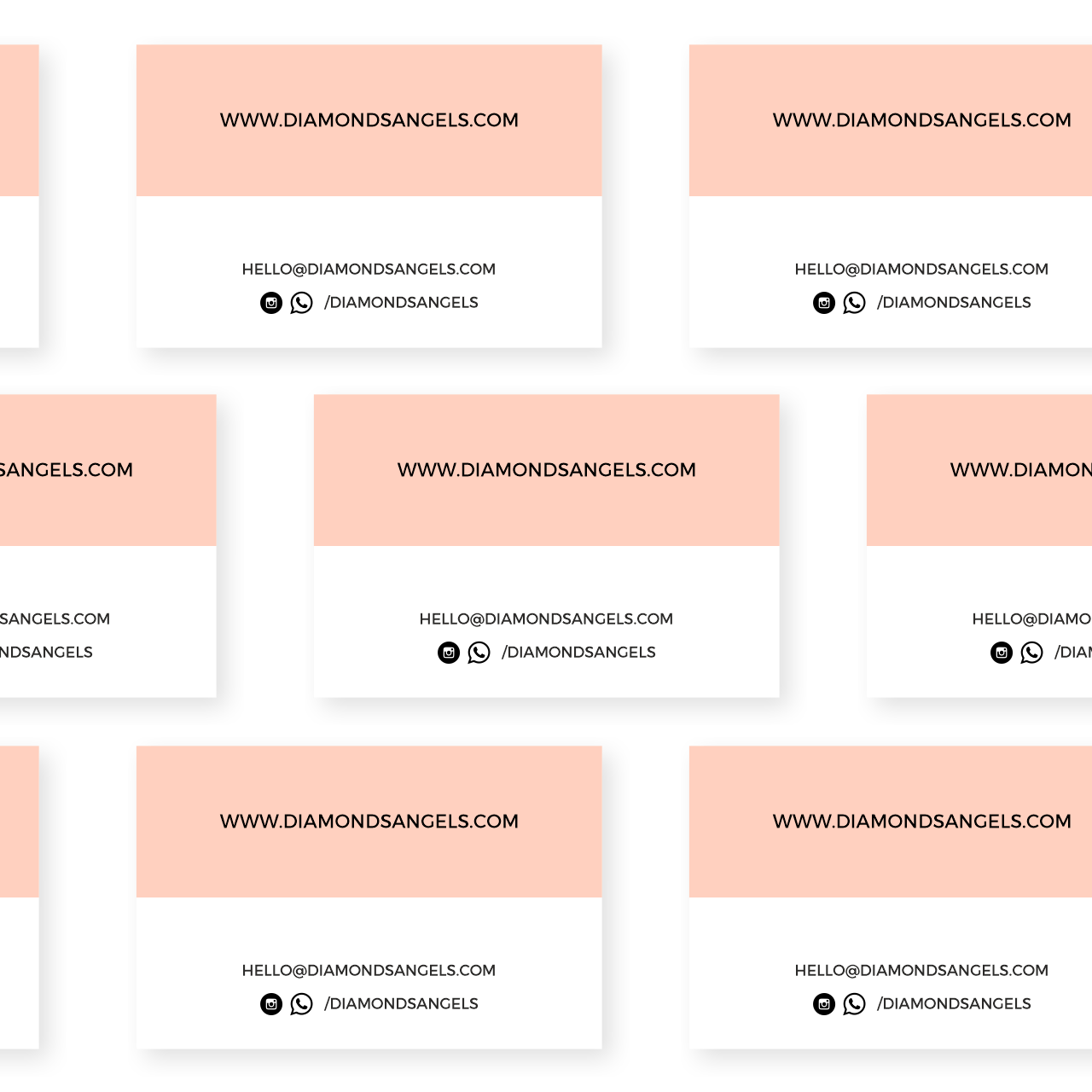 Diamonds Angels business cards collection | MASTROiNCHIOSTRO Diamonds Angels business cards collection | MASTROiNCHIOSTRO