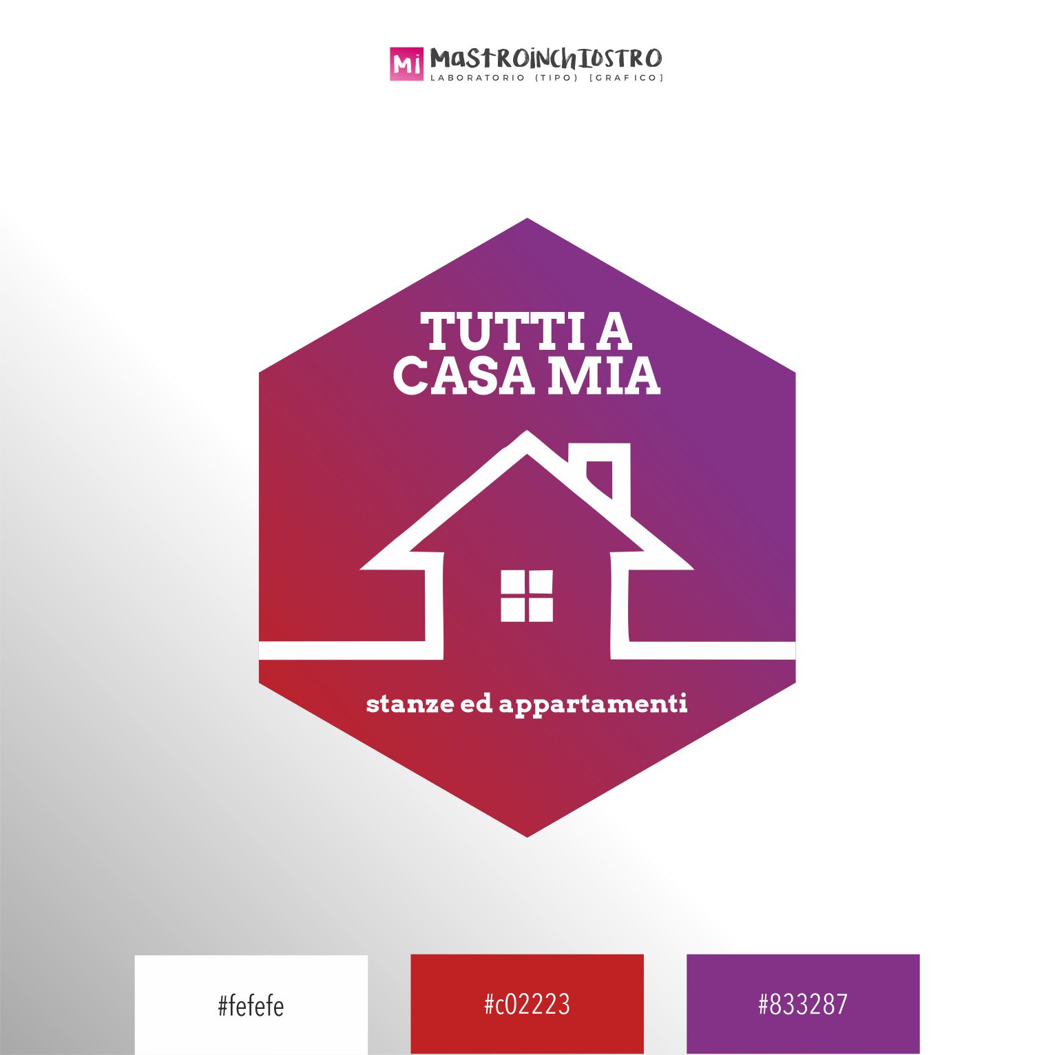 branding logo Tutti a casa mia | MASTROiNCHIOSTRO branding logo Tutti a casa mia | MASTROiNCHIOSTRO