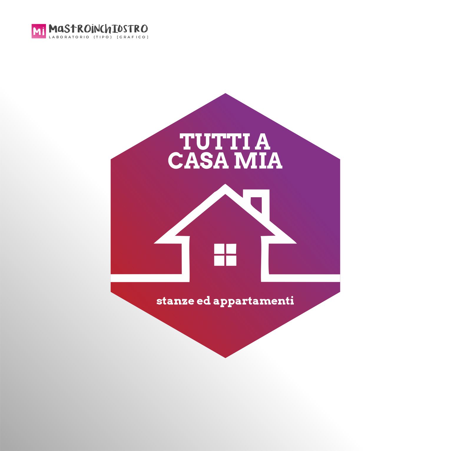 branding logo Tutti a casa mia | MASTROiNCHIOSTRO branding logo Tutti a casa mia | MASTROiNCHIOSTRO