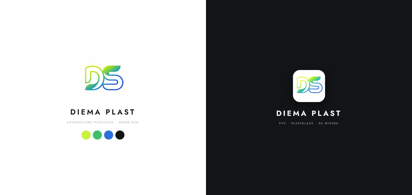Diema Plast logo e branding