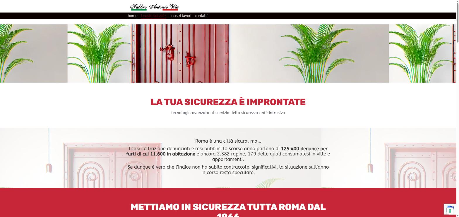 Fabbro Antonio Vita pagina porte blindate