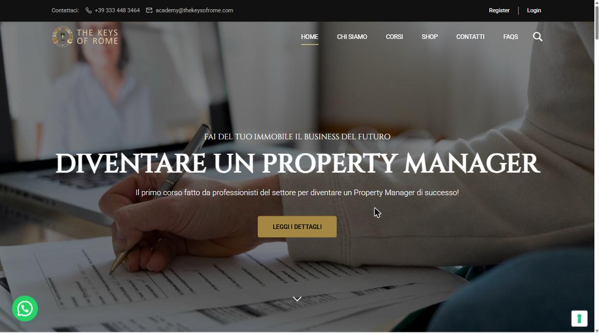 The Keys of Rome Academy sito web